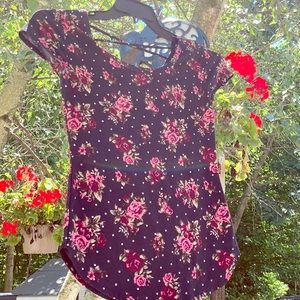 Flowered t shirt